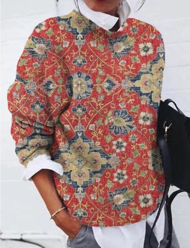 Odile - Pull Floral Pour Femme