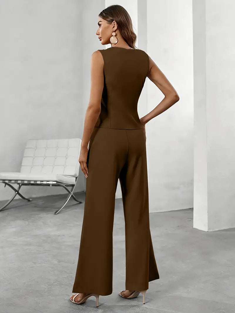 Camille | Ensemble Tailleur Deux Pièces avec Coupe Structurée pour Femme