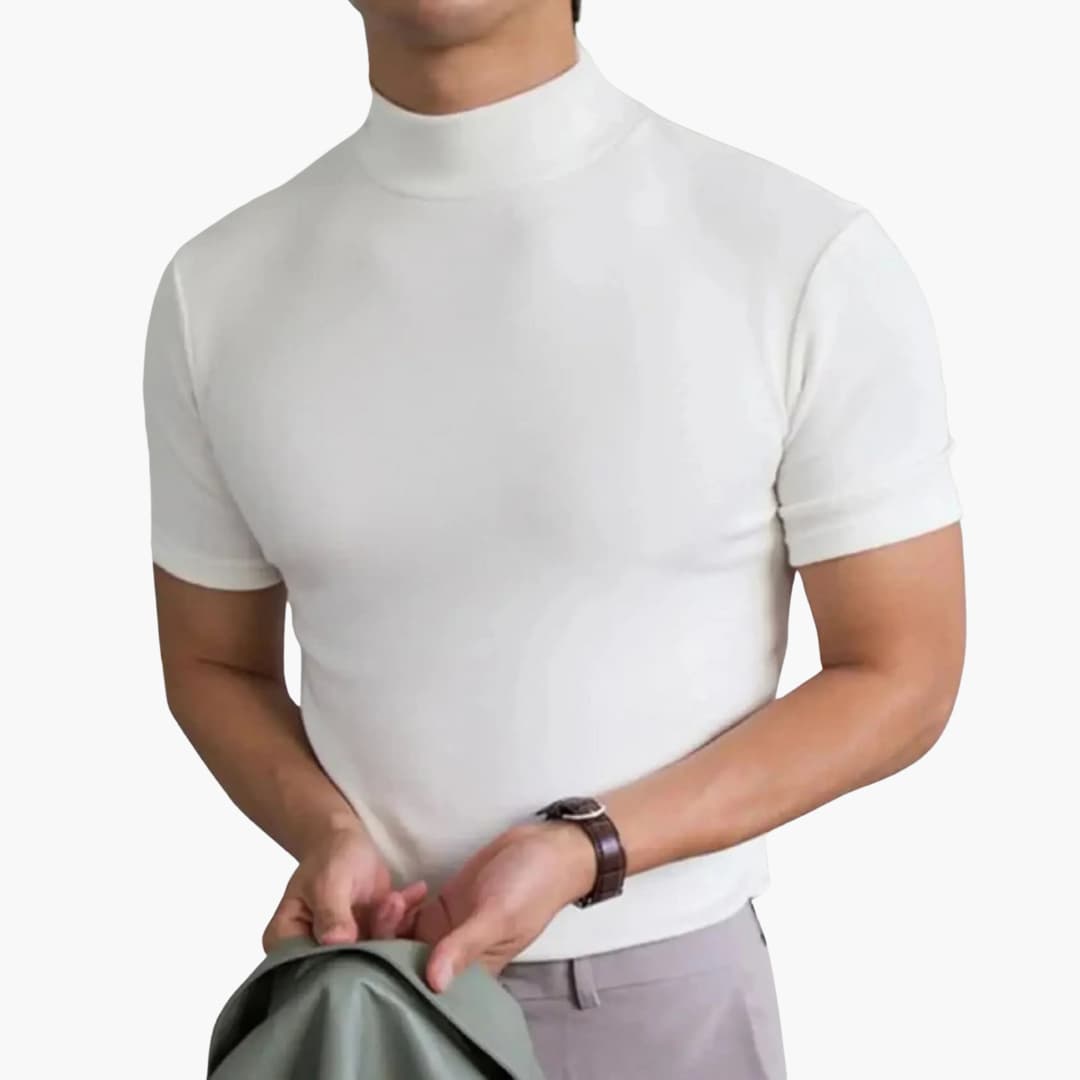 Élias | Tshirt Homme Col Montant