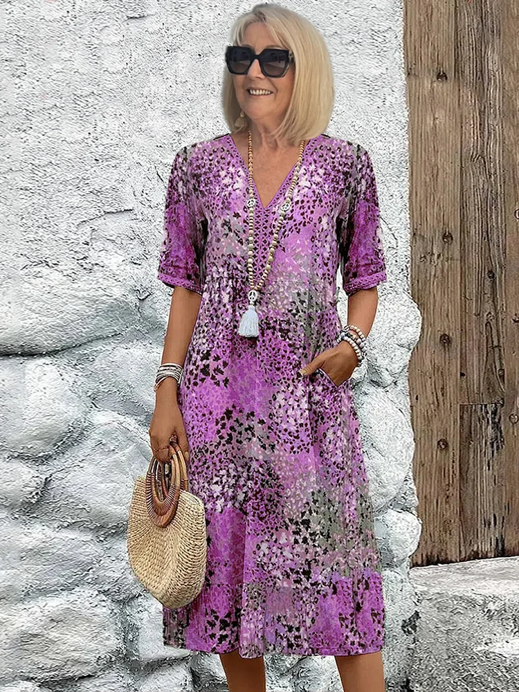 Frieda | Robe Midi Aux Couleurs Vives