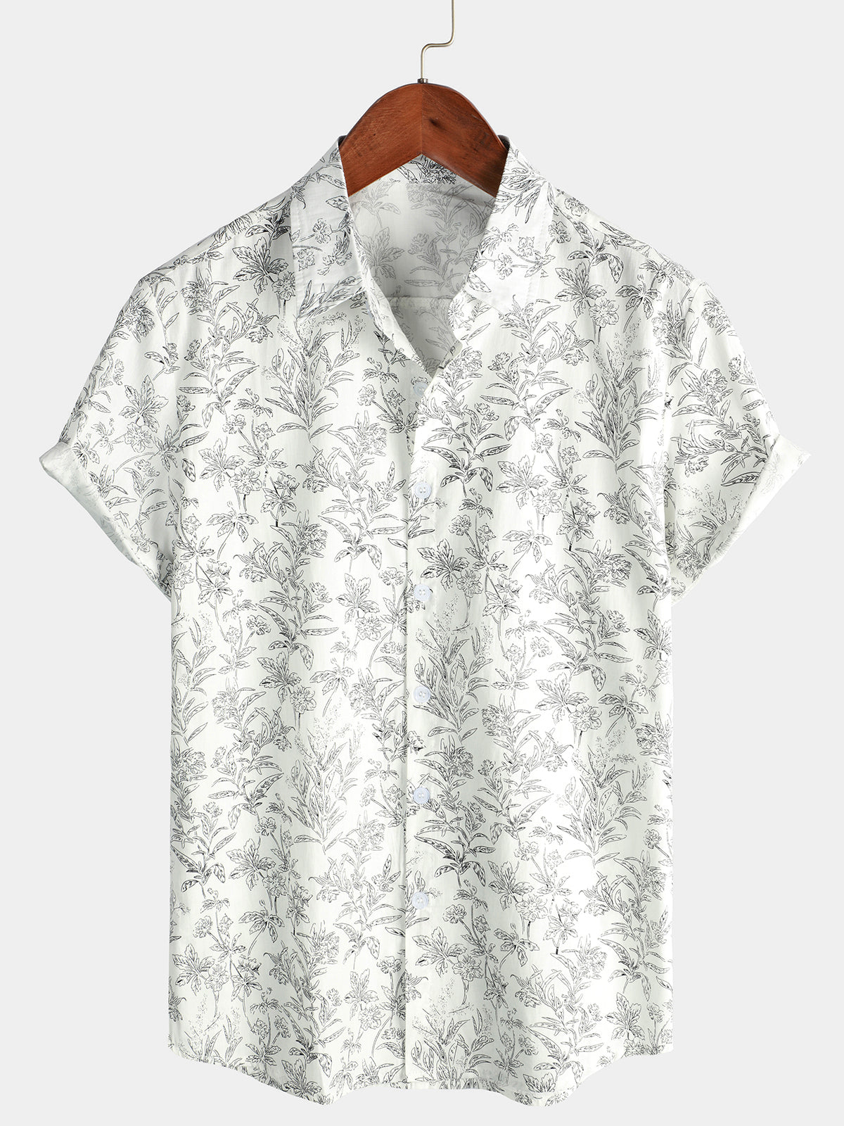 Zack | Chemise Hawaïenne En Coton Pour Homme À Manches Courtes