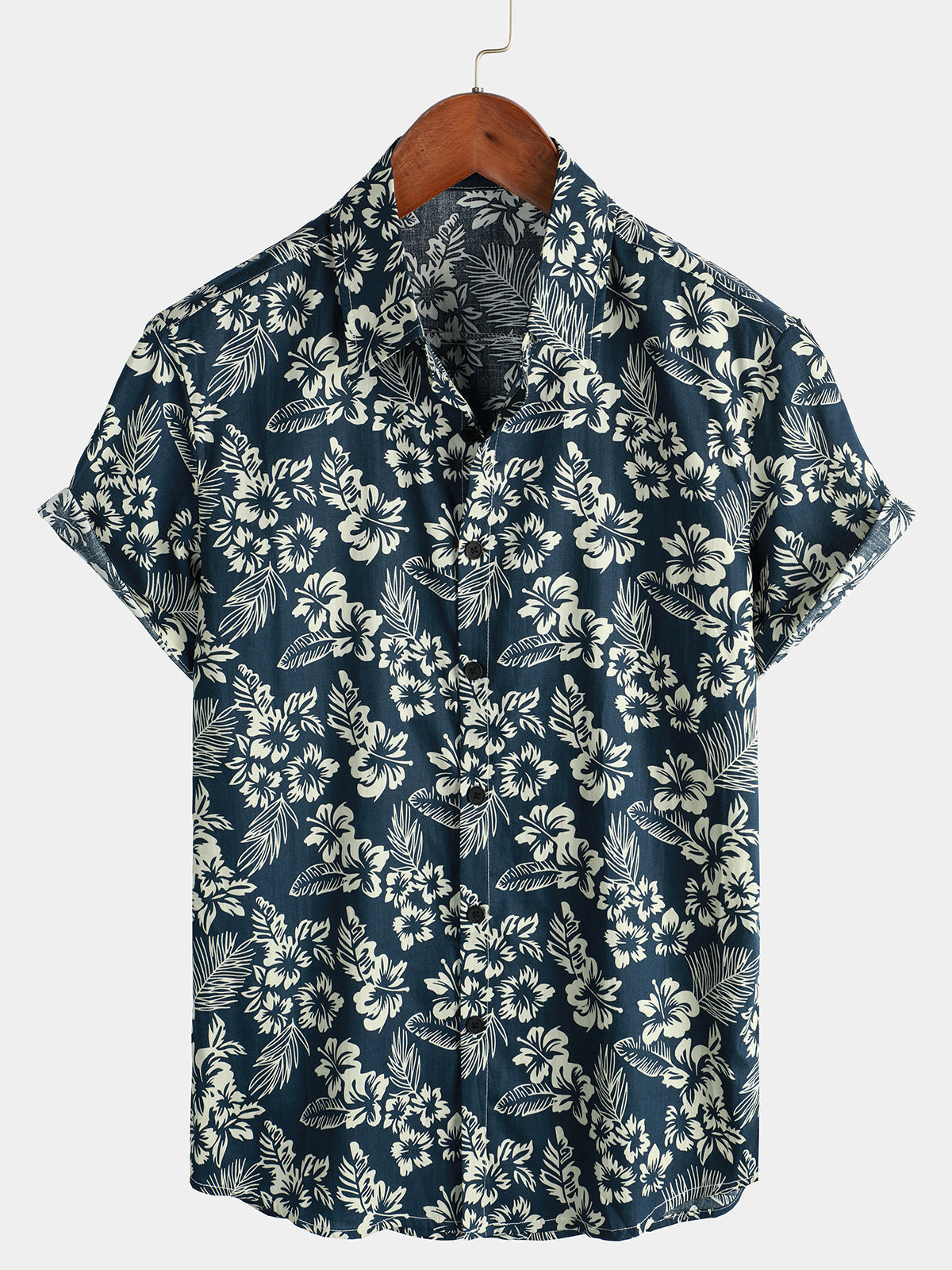 Zack | Chemise Hawaïenne En Coton Pour Homme À Manches Courtes