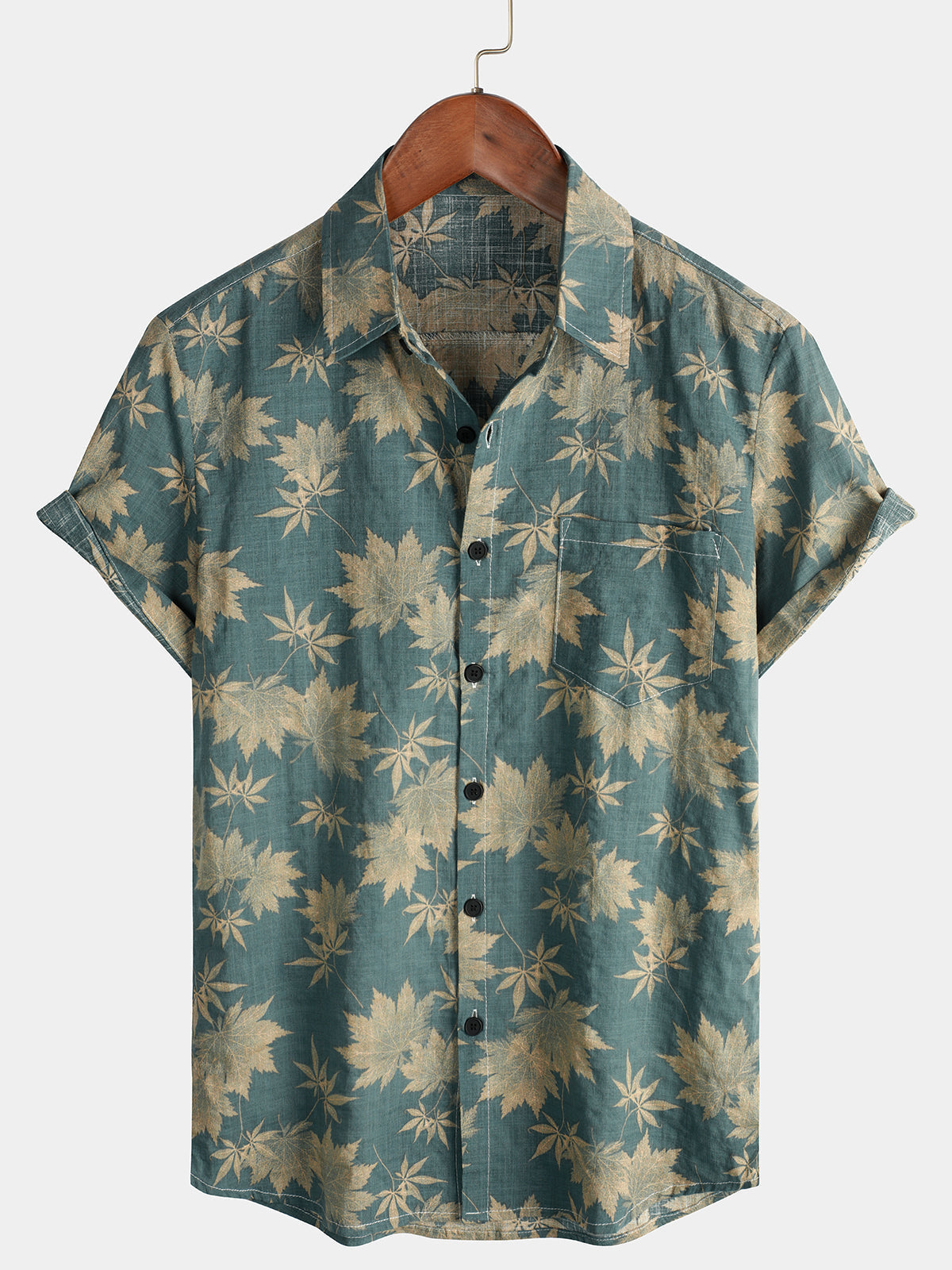 Zack | Chemise Hawaïenne En Coton Pour Homme À Manches Courtes
