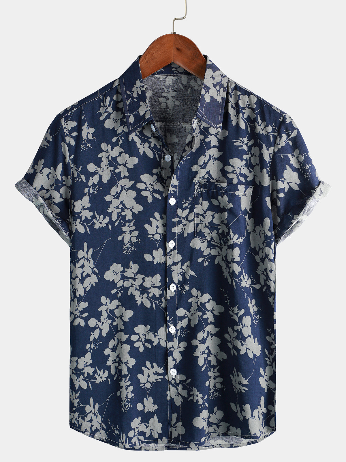 Zack | Chemise Hawaïenne En Coton Pour Homme À Manches Courtes