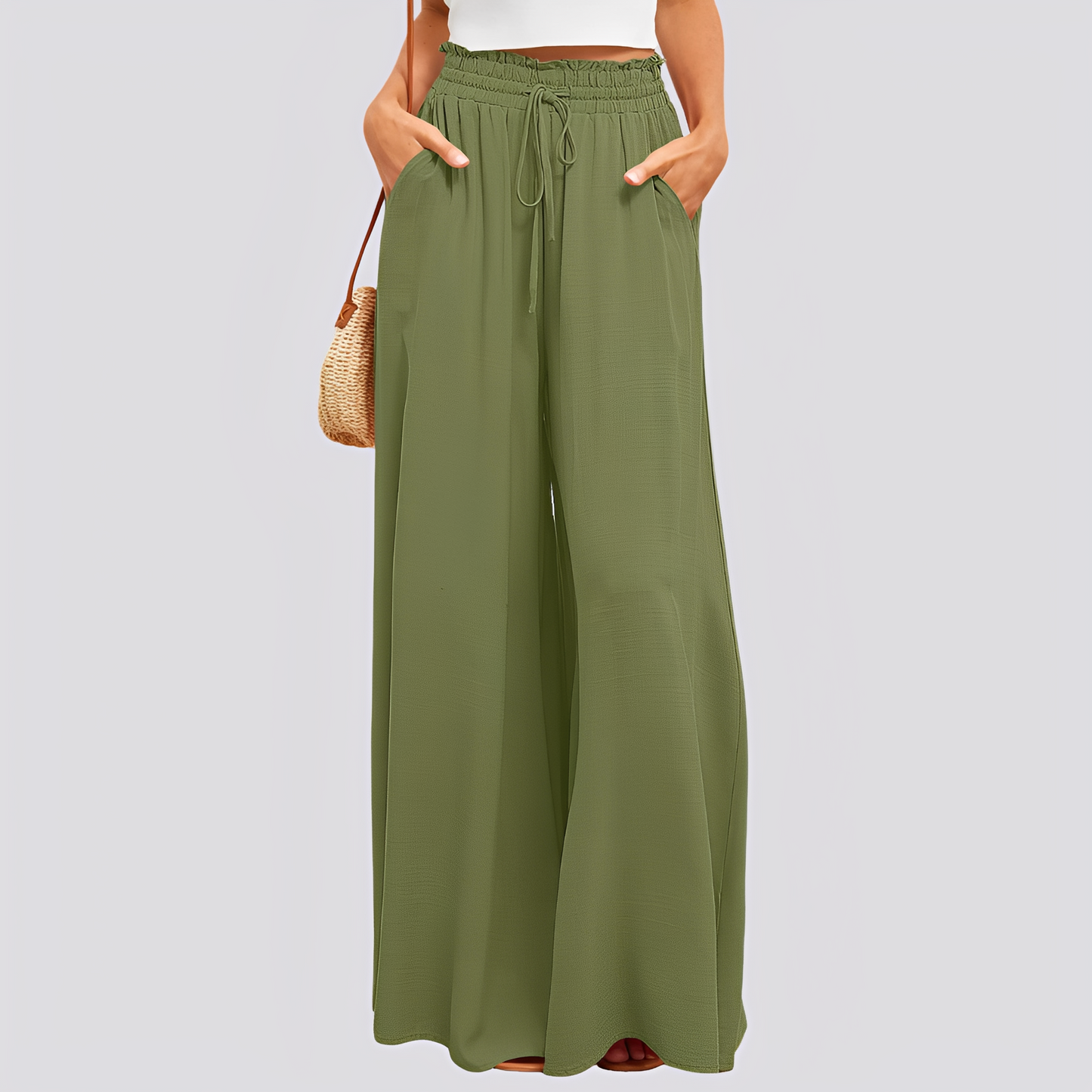 Verónica | Pantalon Décontracté Ample À Jambes Larges Pour Femme