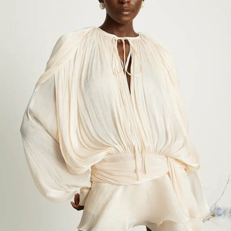 Fayette | Mini-robe Femme Coupe Décontractée Avec Manches Fluides
