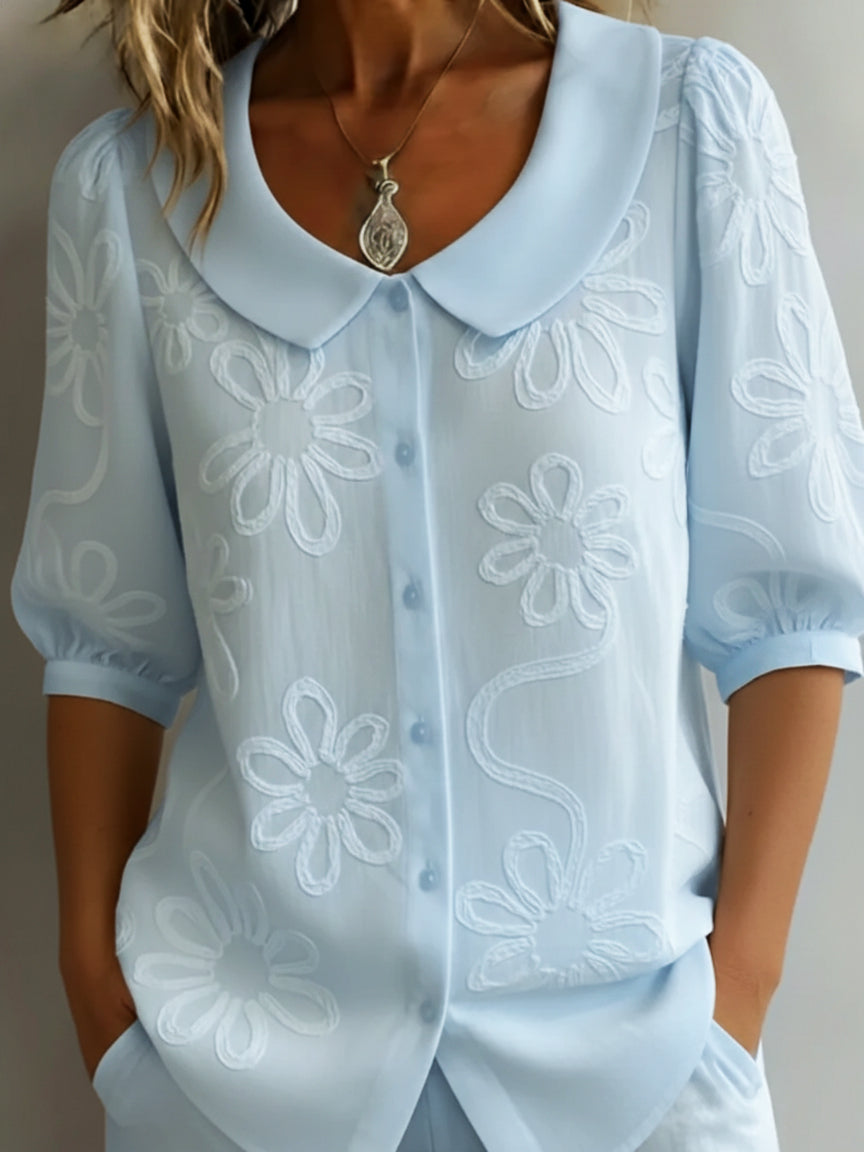 Aurélie | Blouse Élégante Fleurie