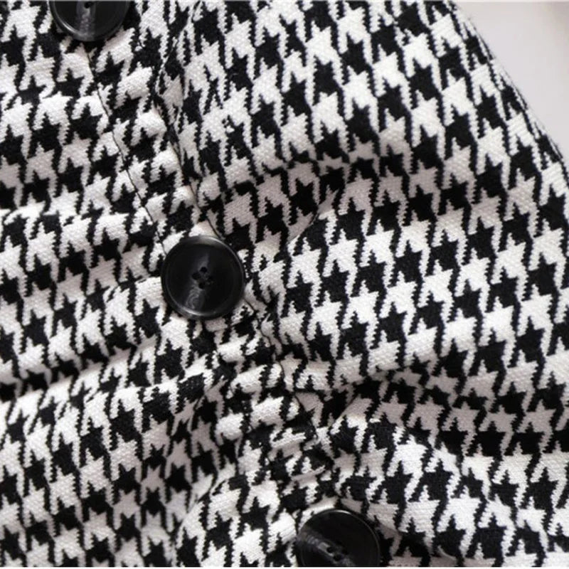 Jupe Trompette Houndstooth