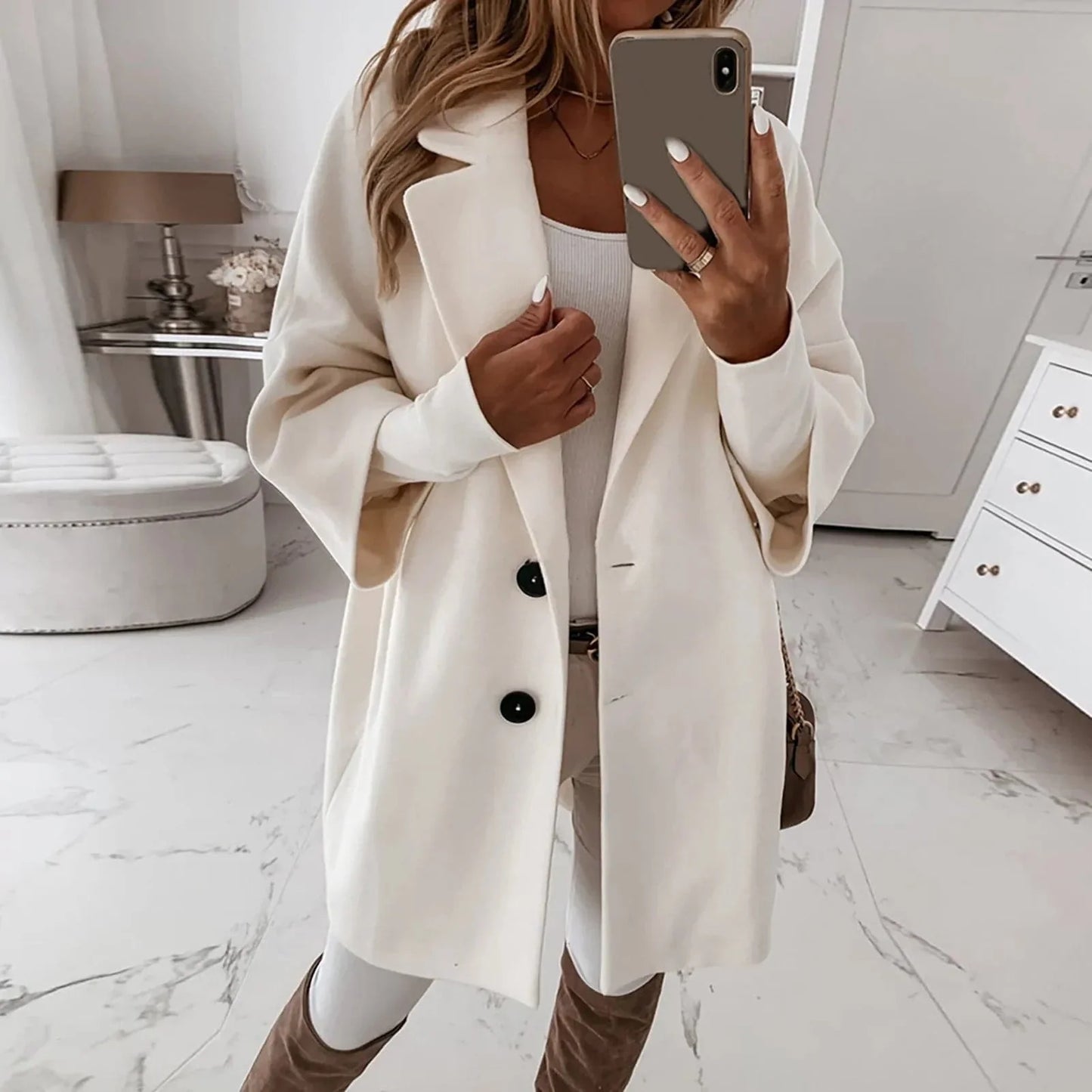 Delphine - Manteau D'hiver Moderne Et Chaud