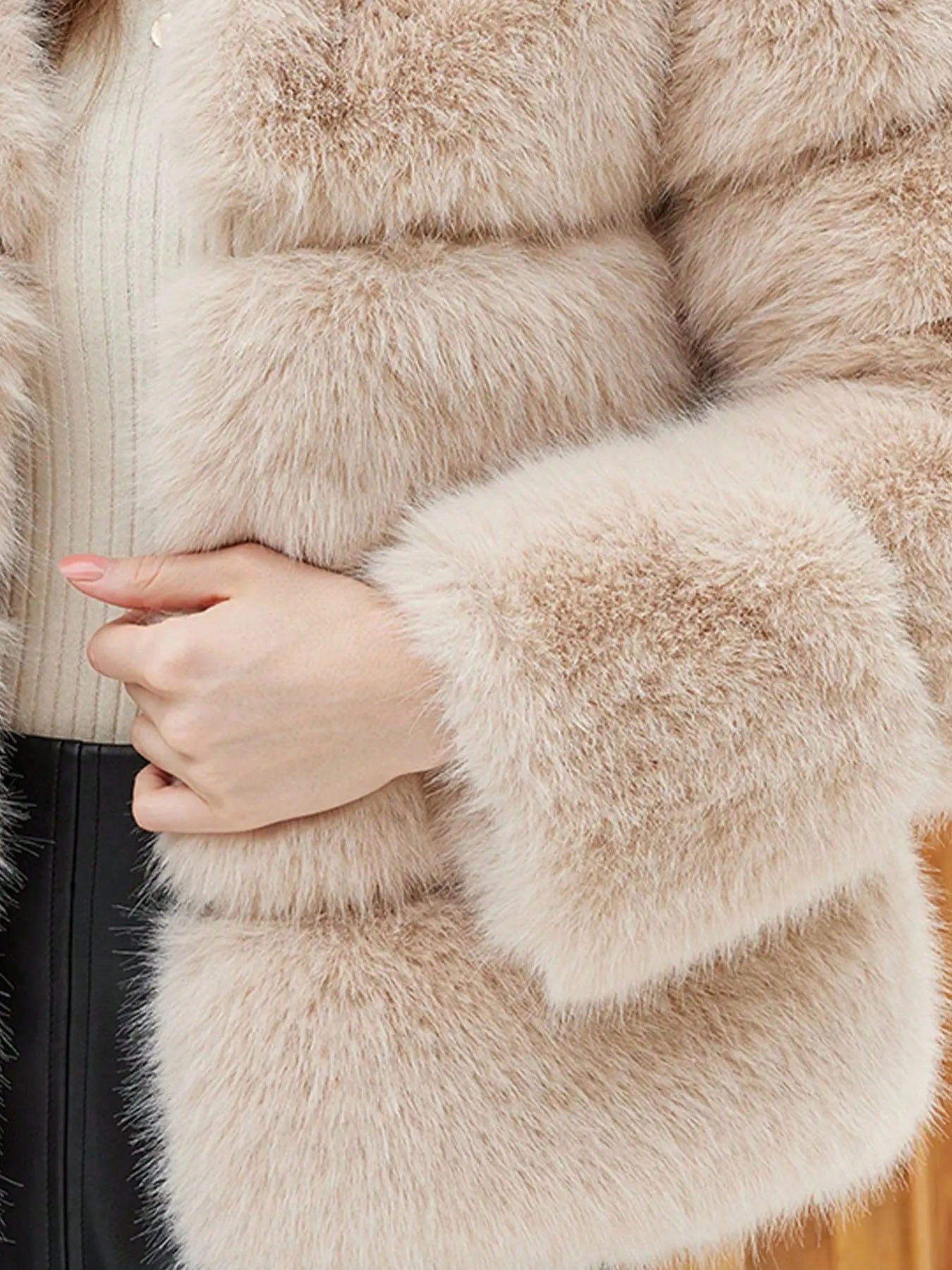 Aurélia | Manteau D’Hiver Élégant Avec Fausse Fourrure