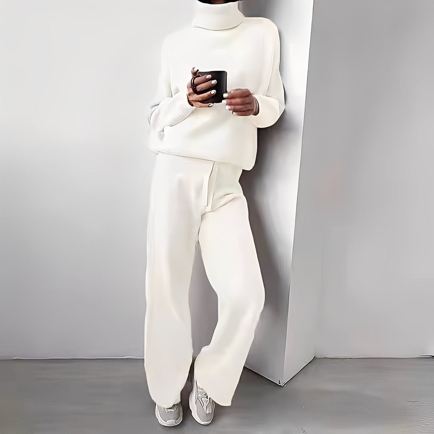Kimberlee - Ensemble Col Roulé Simple Pour Femmes