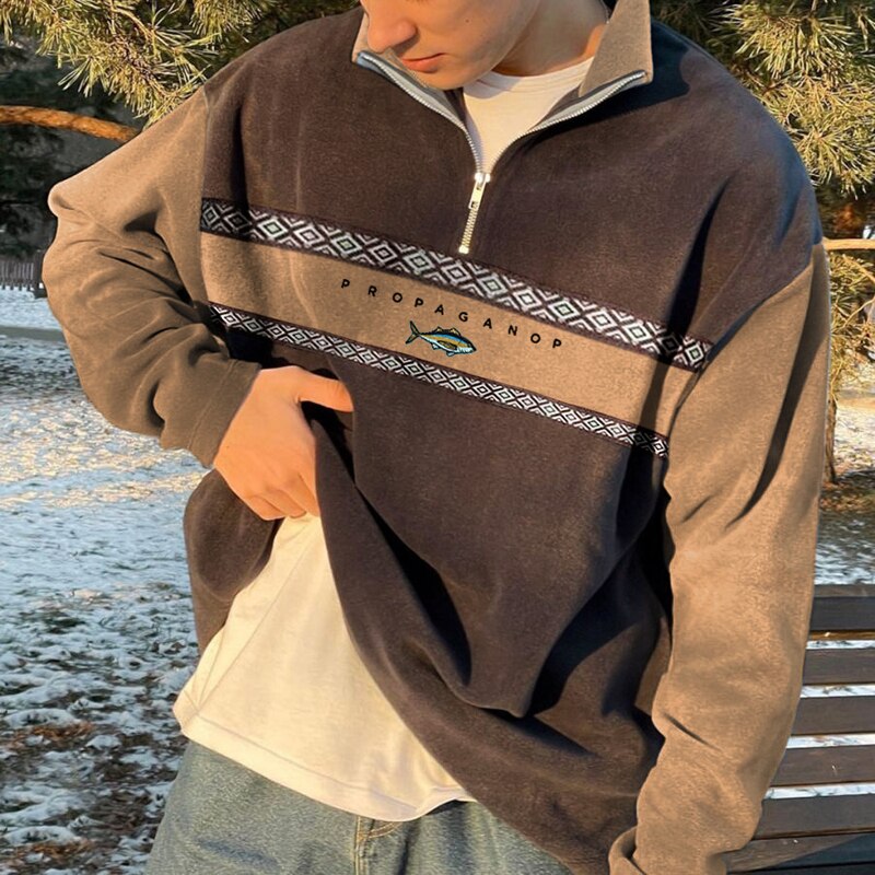 Elijah | Pull Élégant À Col Zippé