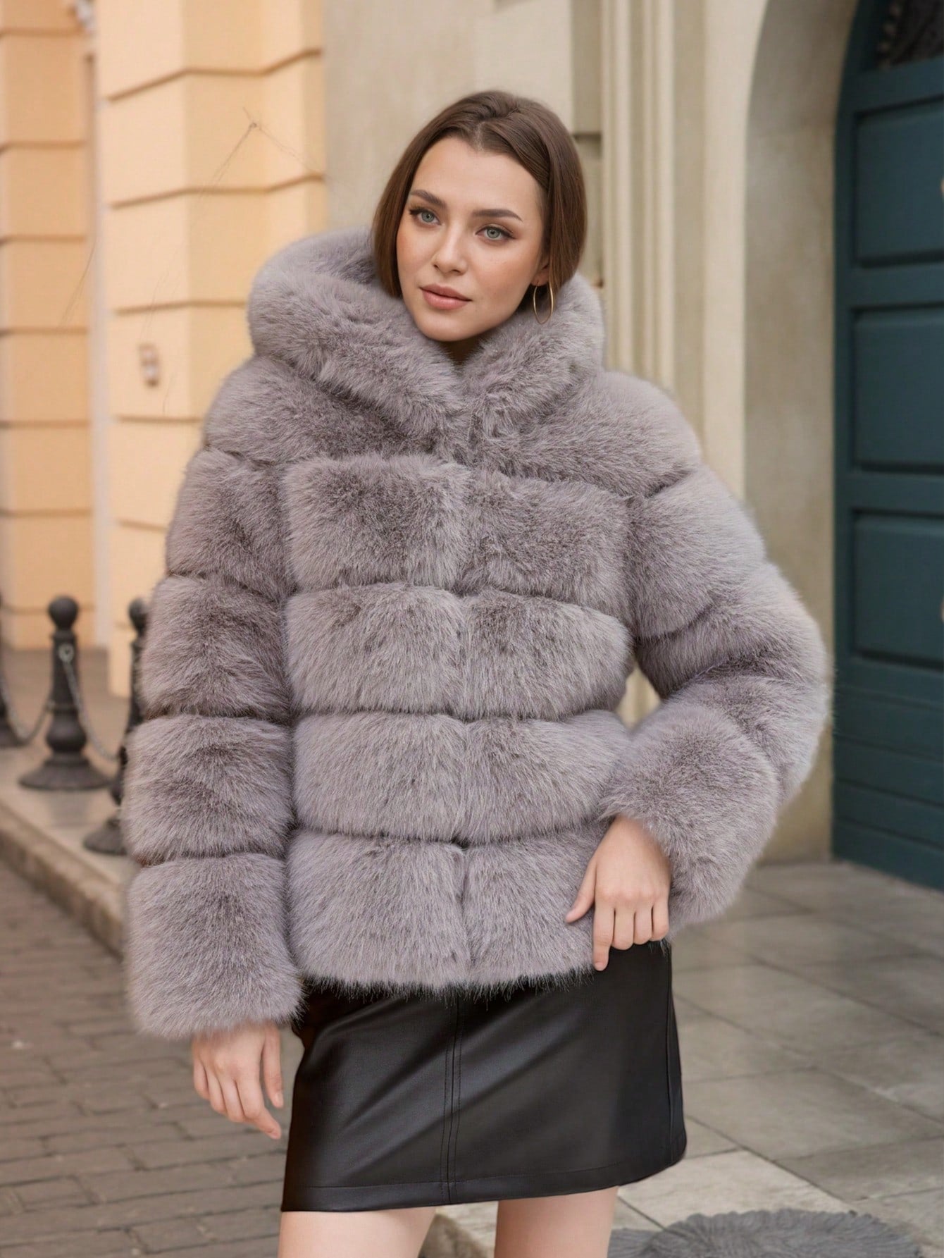 Aurélia | Manteau D’Hiver Élégant Avec Fausse Fourrure