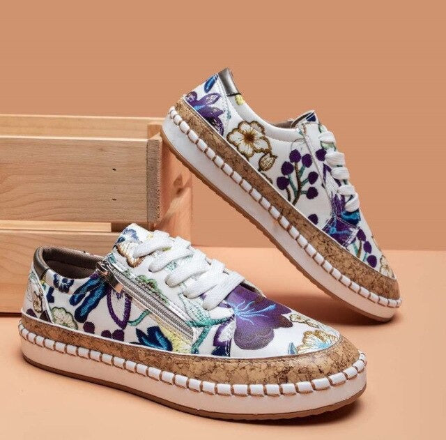 Amelie | Baskets À Motifs Floraux Pour Femmes