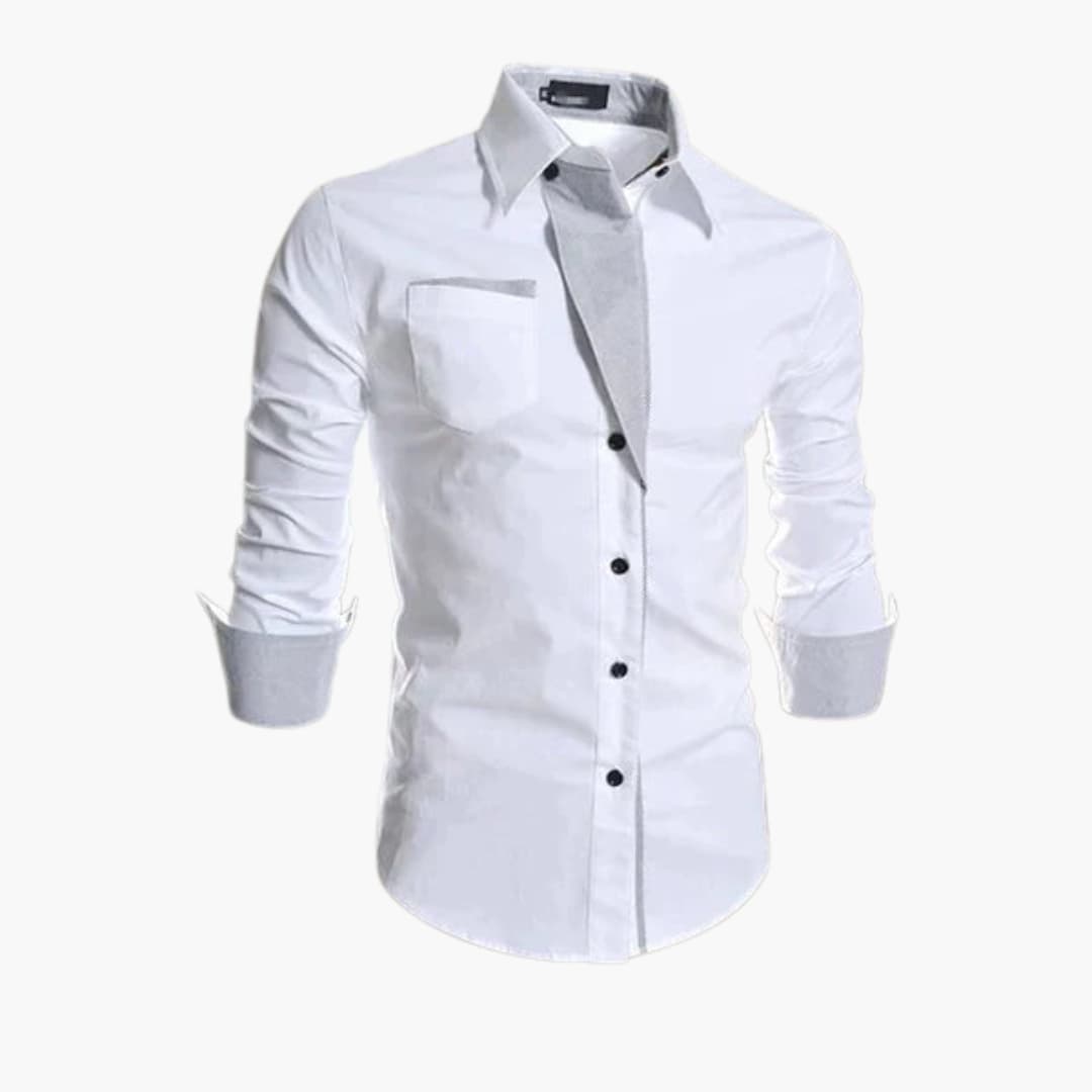 Alveron | Chemise Classique Pour Homme À Boutons