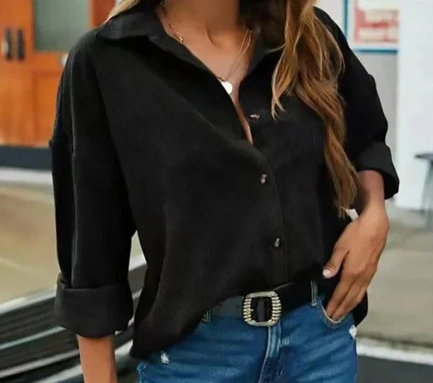 Wendela | Chemise Femme En Velours Côtelé