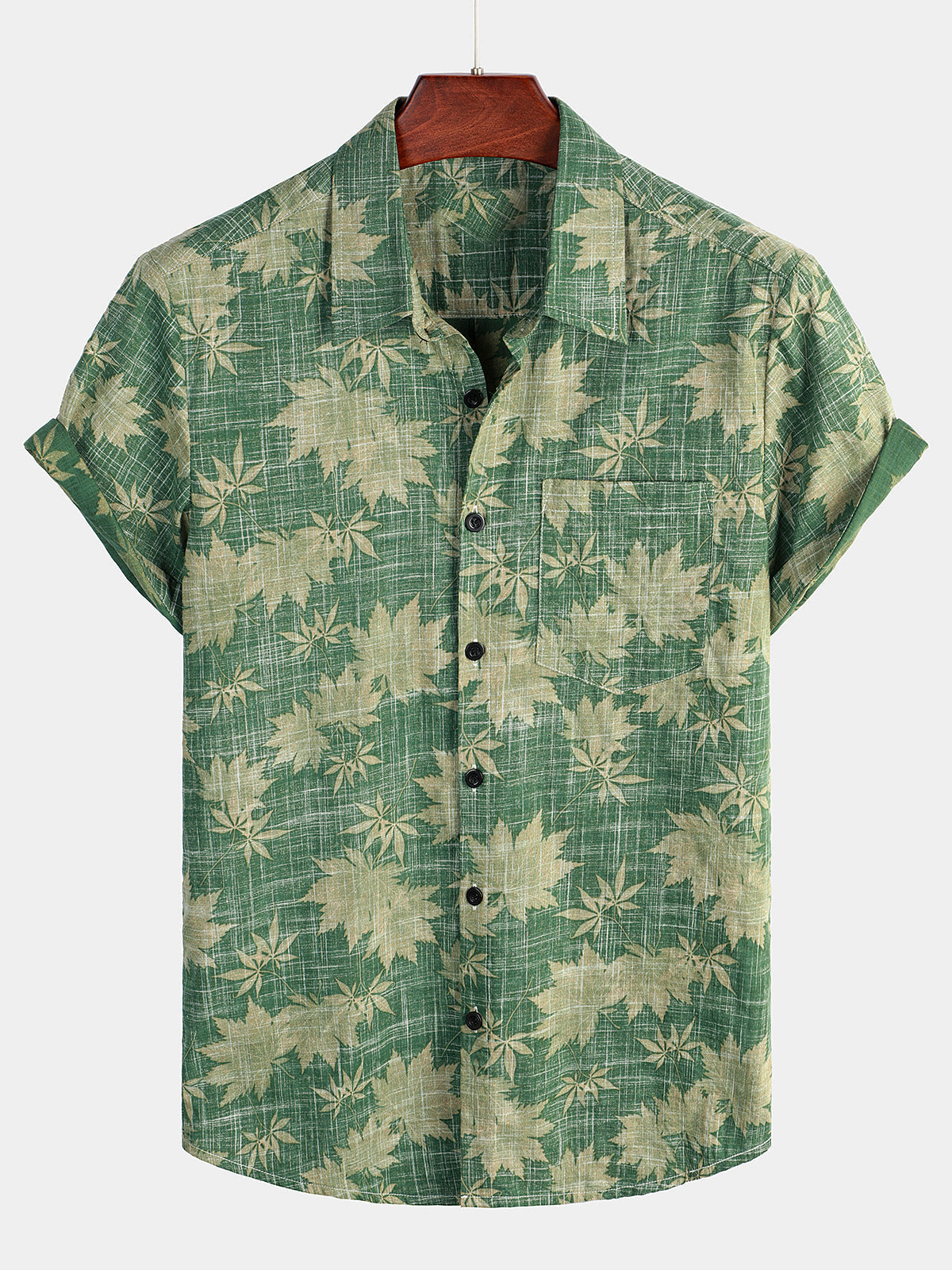 Zack | Chemise Hawaïenne En Coton Pour Homme À Manches Courtes