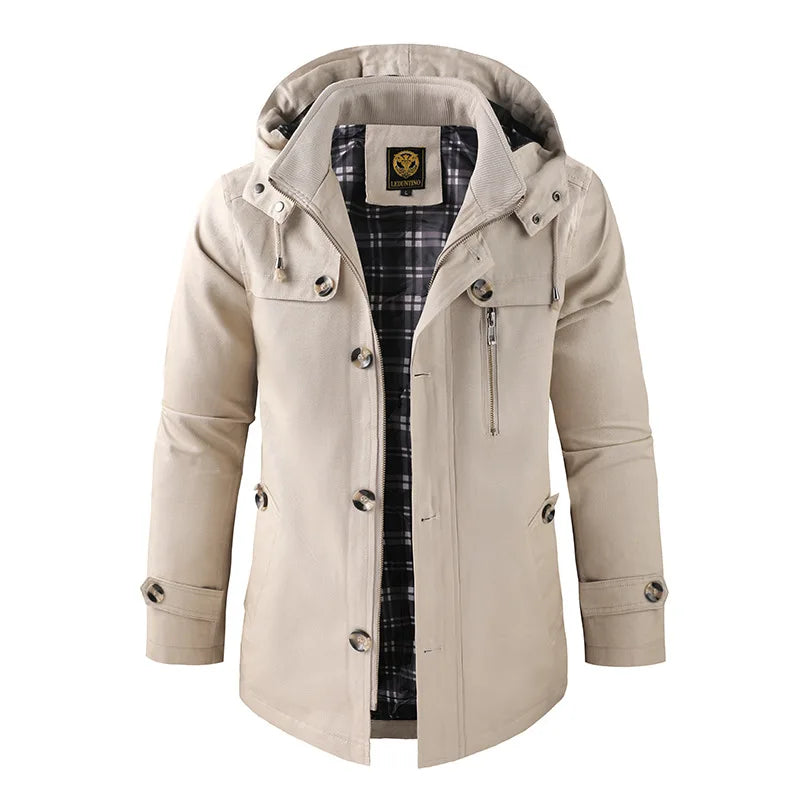 Miler | Veste d’Hiver Isolée avec Capuche et Fermeture Zippée pour Homme
