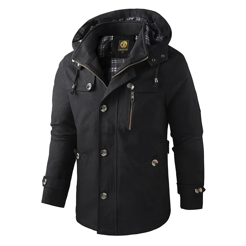 Miler | Veste d’Hiver Isolée avec Capuche et Fermeture Zippée pour Homme