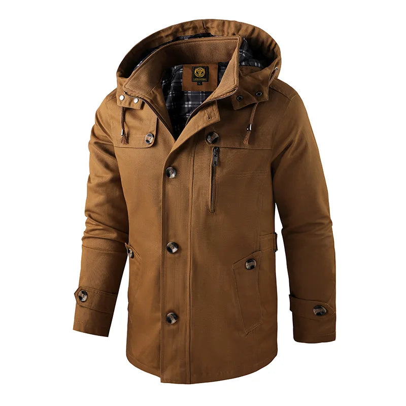Miler | Veste d’Hiver Isolée avec Capuche et Fermeture Zippée pour Homme