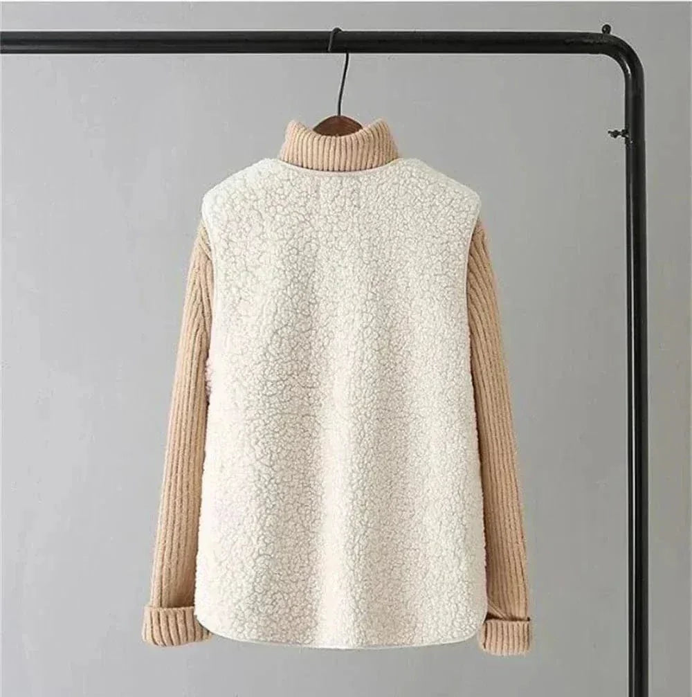 Karo | Gilet Sans Manches à Boutons Pour Femme