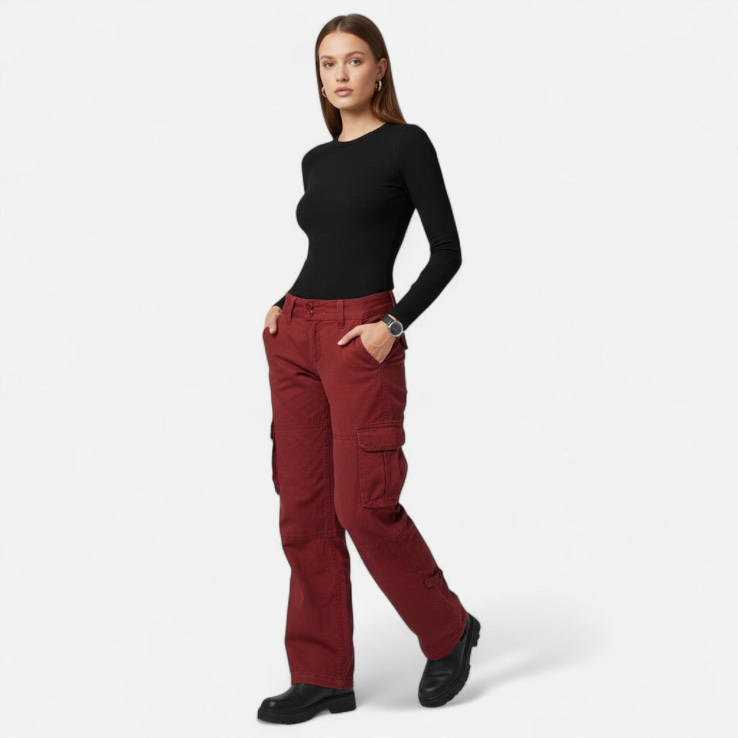 Brilly | Pantalon Cargo Décontracté Femme