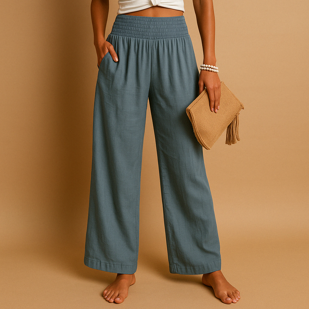 Lasi | Pantalon En Lin Élégant Taille Haute Pour Femme