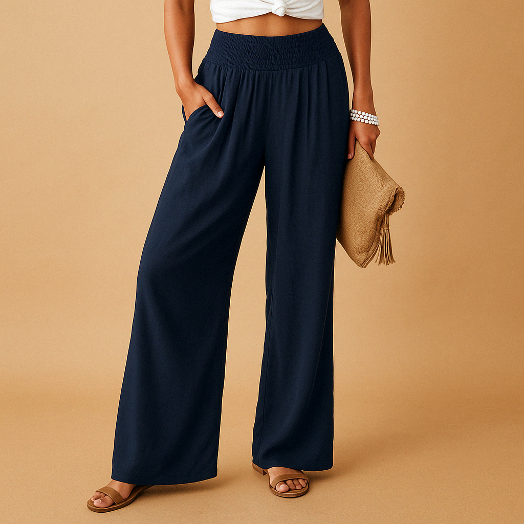 Lasi | Pantalon En Lin Élégant Taille Haute Pour Femme