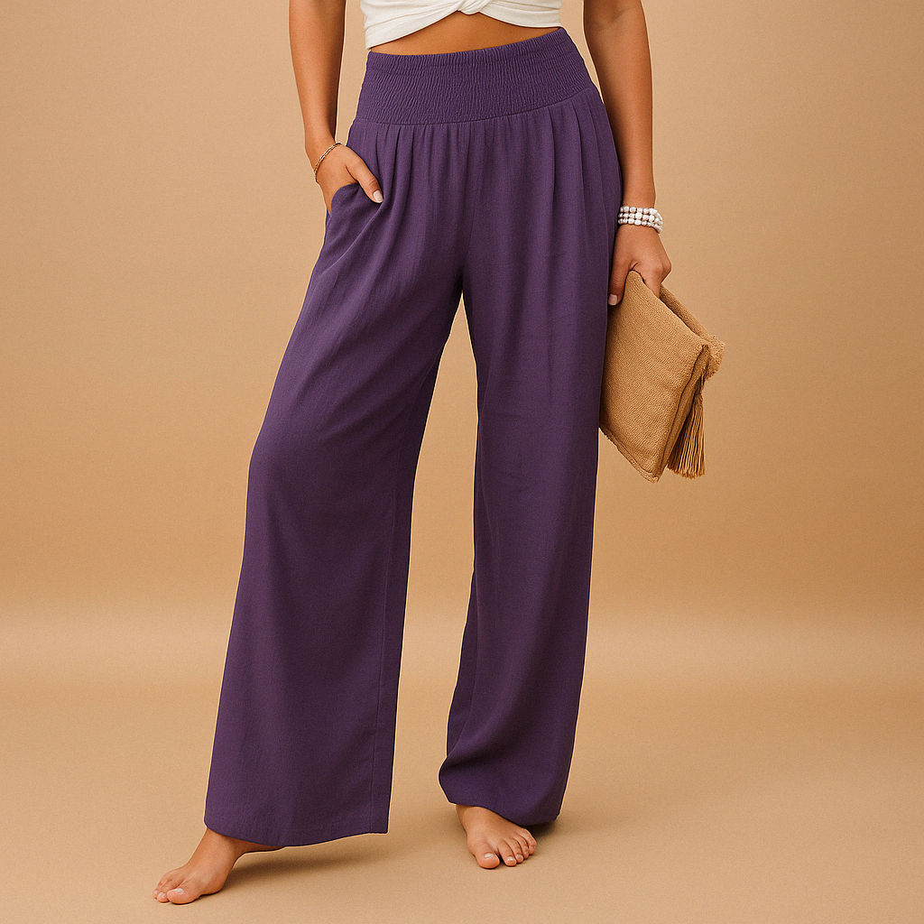 Lasi | Pantalon En Lin Élégant Taille Haute Pour Femme