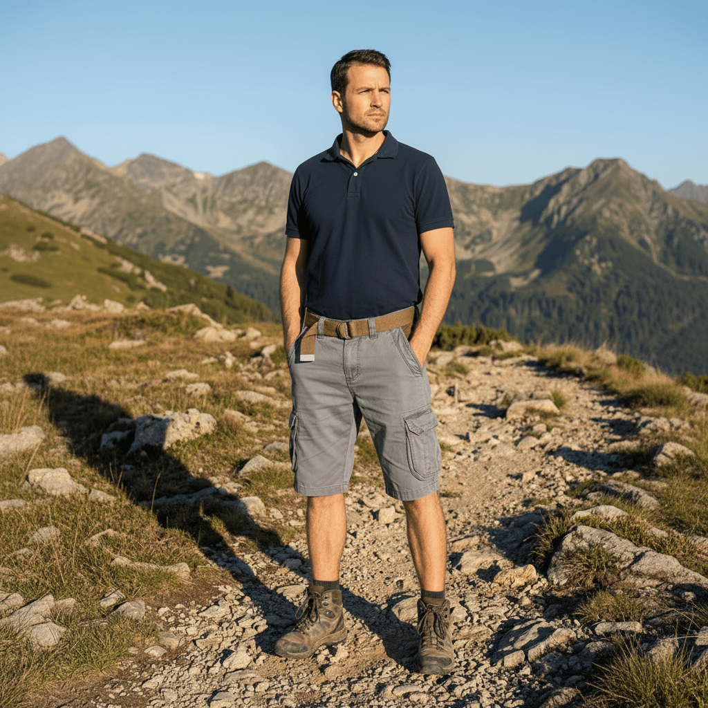 Abramo | Short Cargo Confortable Pour Homme Avec De Nombreuses Poches