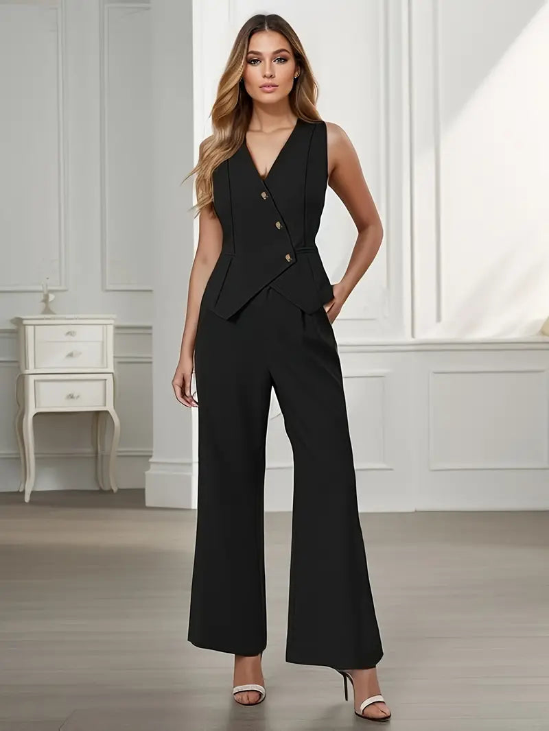 Camille | Ensemble Tailleur Deux Pièces avec Coupe Structurée pour Femme