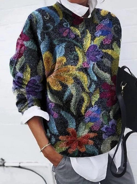 Odile | Pull Femme À Motifs Floraux