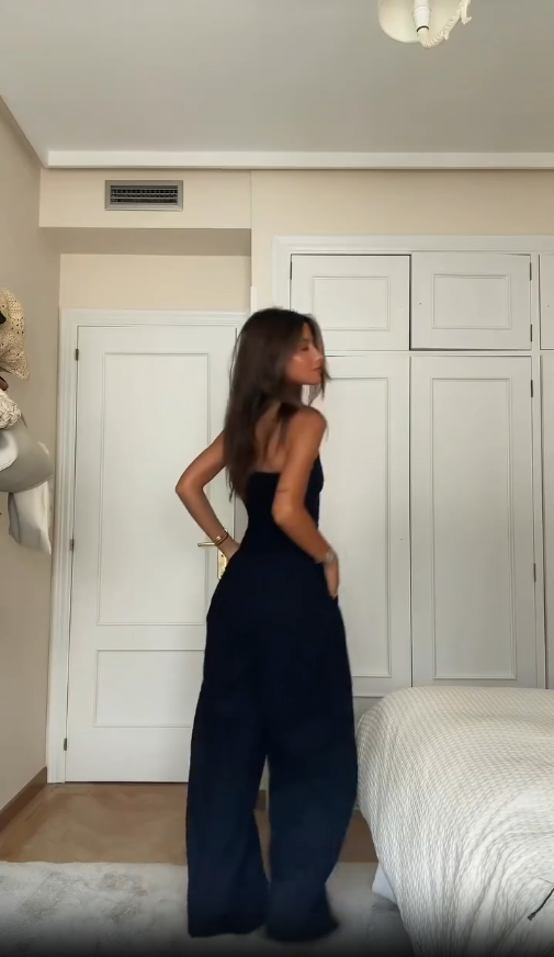 Raquel |Combinaison Bustier Fluide Femme