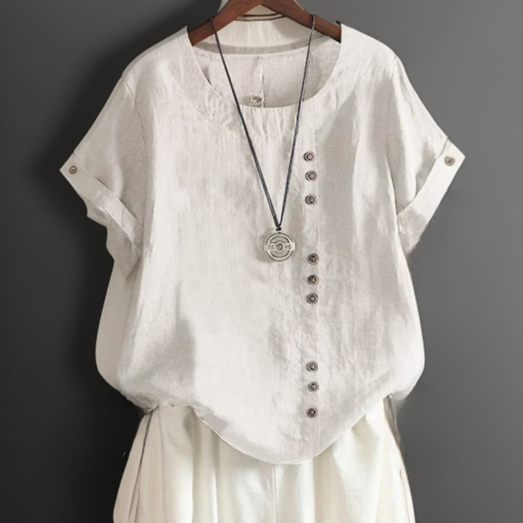 Isla | T Shirt Élégant À Boutons