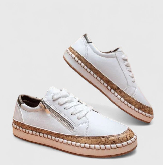 Liliane | Baskets Broderie Florale Semelle Espadrille Pour Femme
