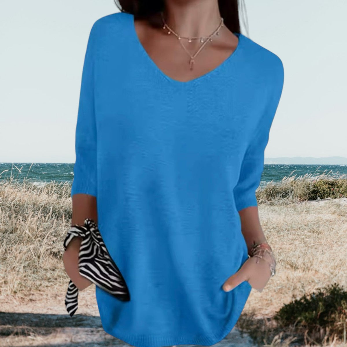Gerda | Top Femme Col En V Estivale