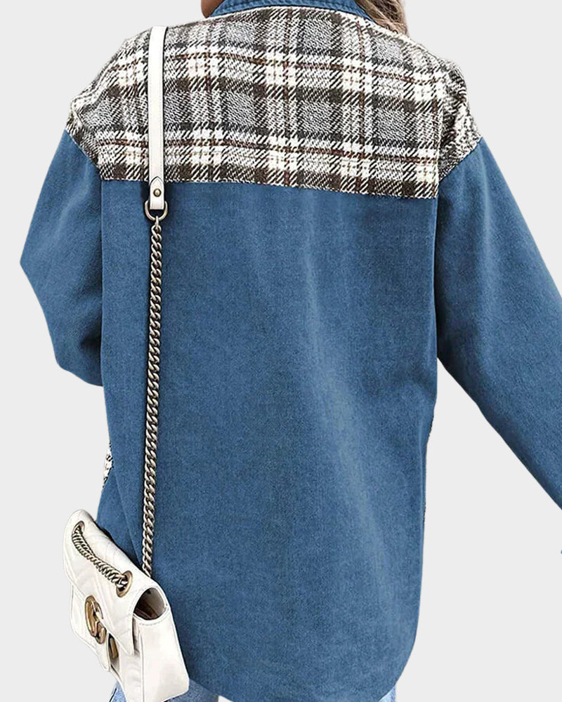 Lina | Veste En Jean Élégante Pour Un Look D'Automne Parfait Pour Les Femmes