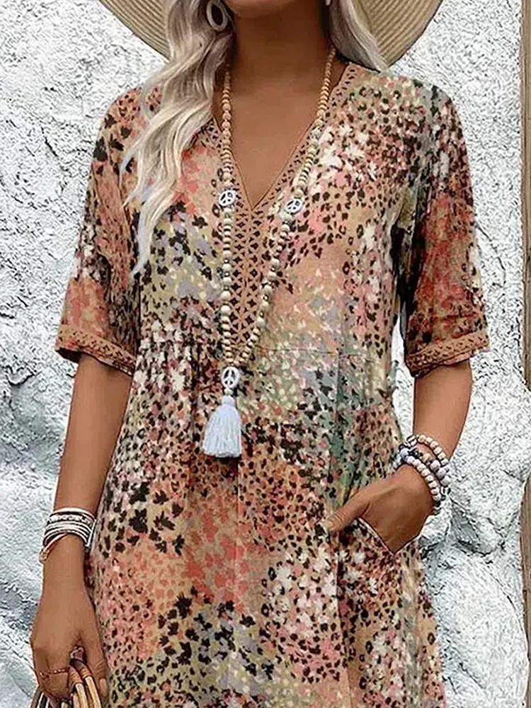 Frieda  | Robe Midi Aux Couleurs Vives