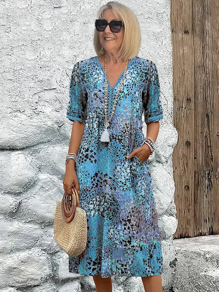Frieda  | Robe Midi Aux Couleurs Vives