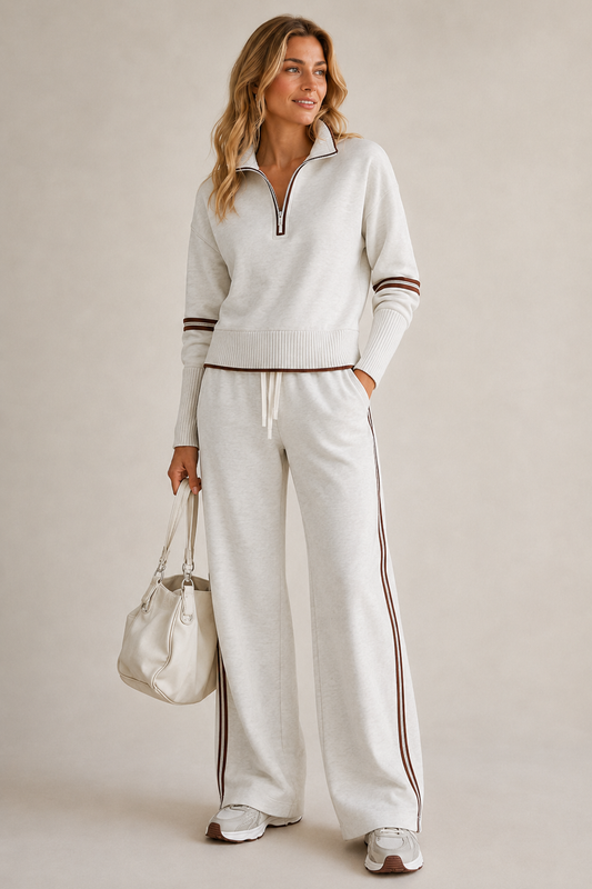 Amabel | Ensemble Femme Sweat Zippe Et Pantalon - Confortable Et Moderne