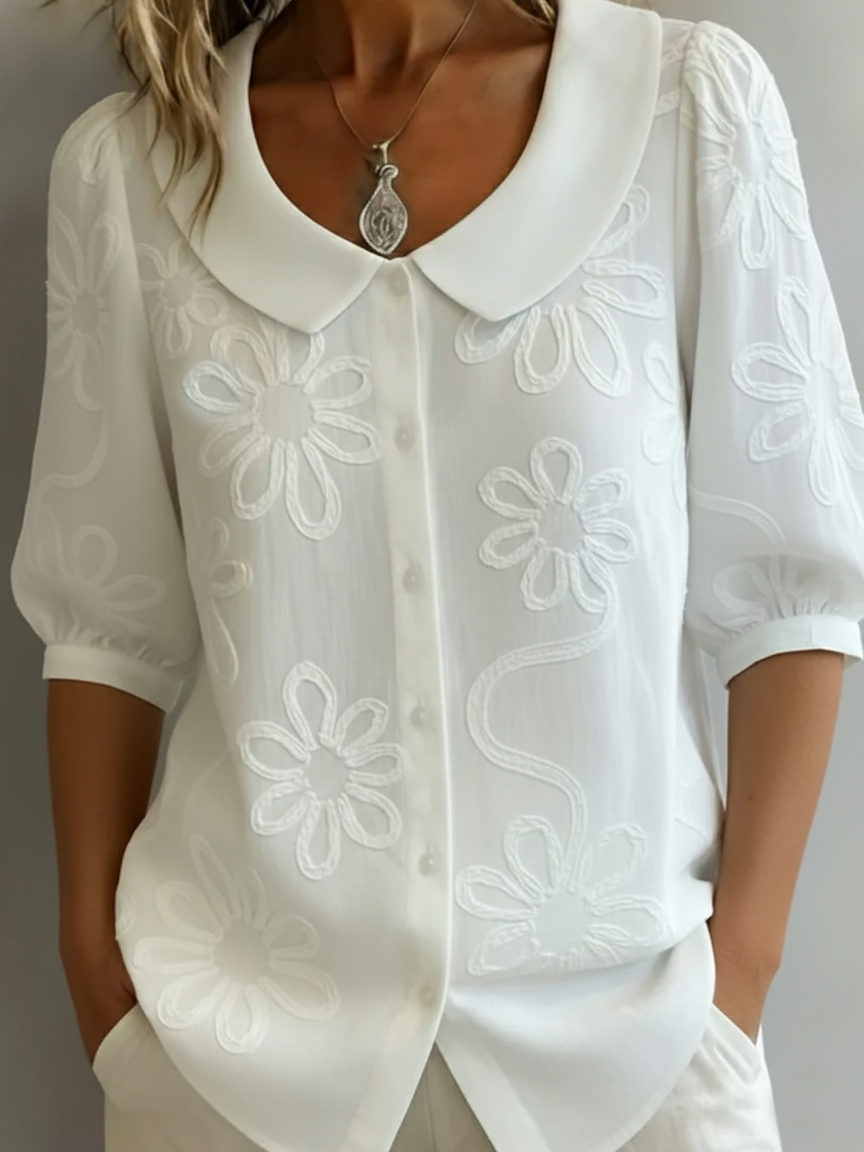 Aurélie | Blouse Élégante Fleurie