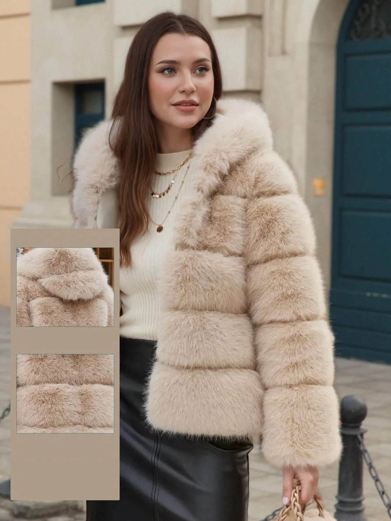 Aurélia | Manteau D’Hiver Élégant Avec Fausse Fourrure