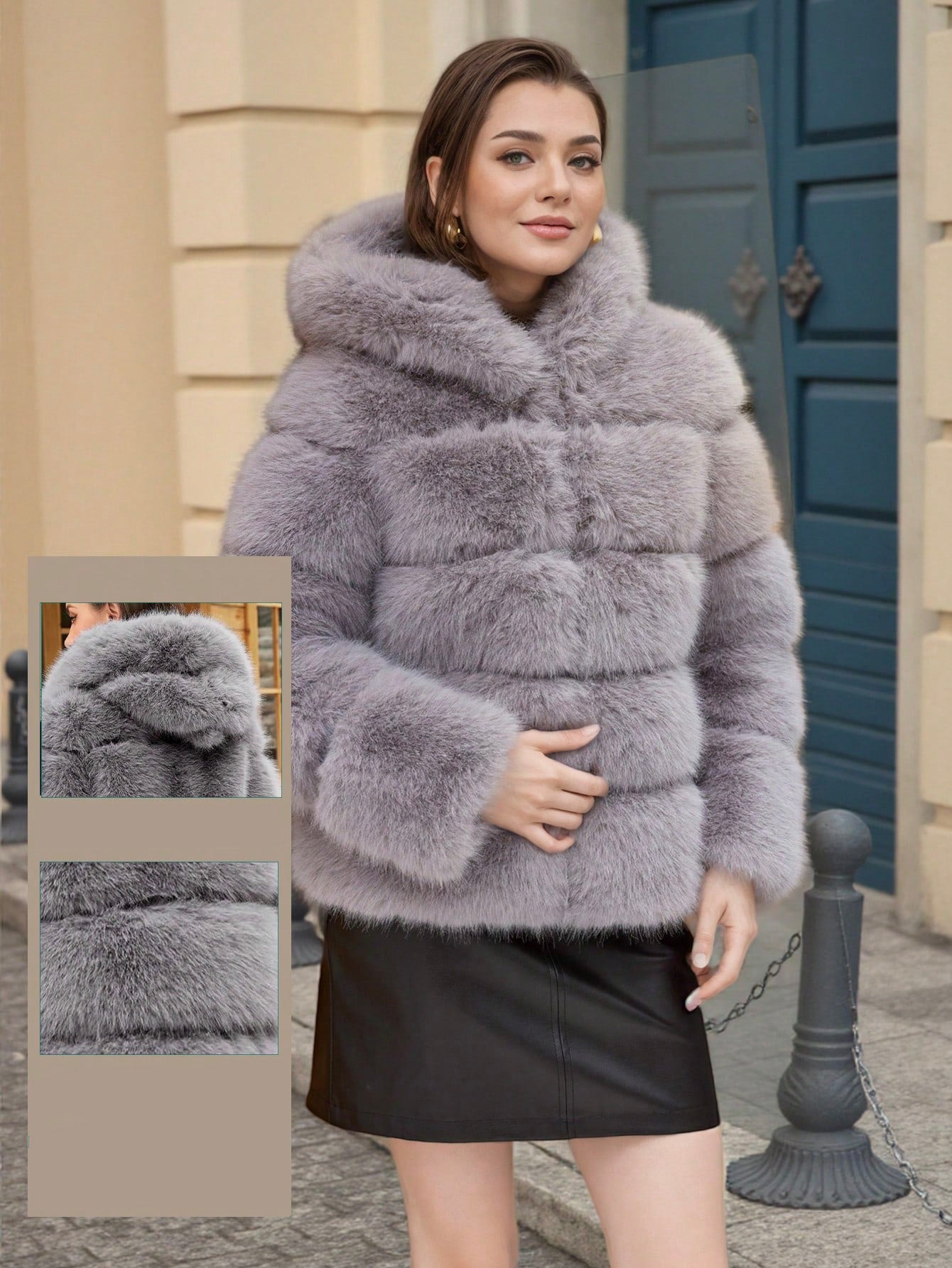 Aurélia | Manteau D’Hiver Élégant Avec Fausse Fourrure