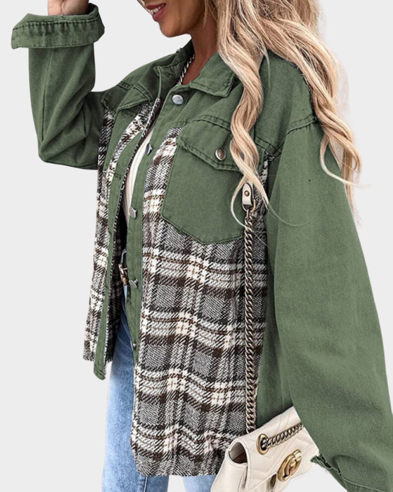 Lina | Veste En Jean Élégante Pour Un Look D'Automne Parfait Pour Les Femmes