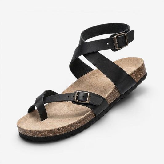 Élise | Sandales Plates Avec Bride D’orteil Et Boucle Réglable