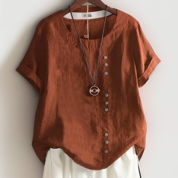 Isla | T Shirt Élégant À Boutons