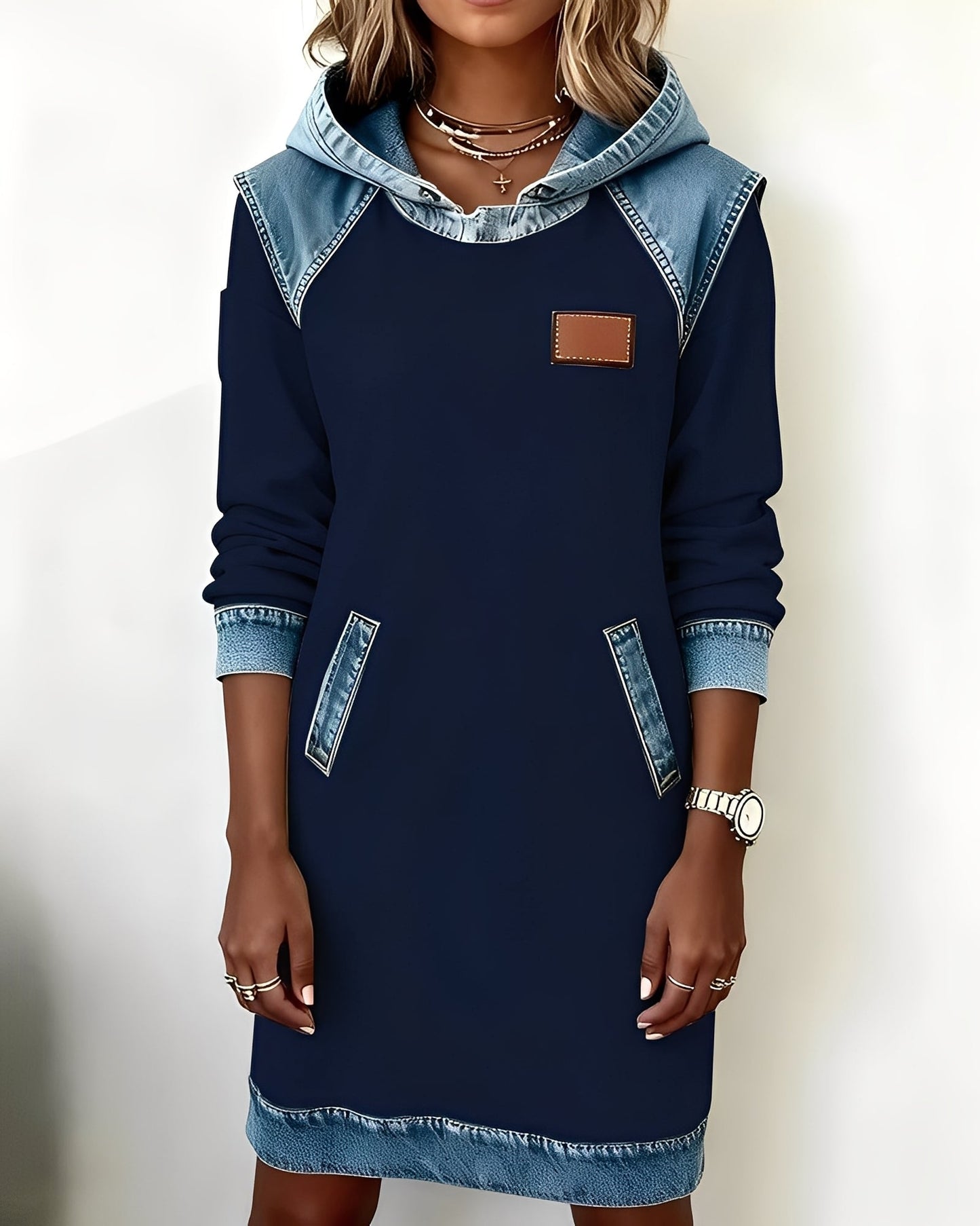 Catherine | Robe À Capuche Élégante Avec Poches