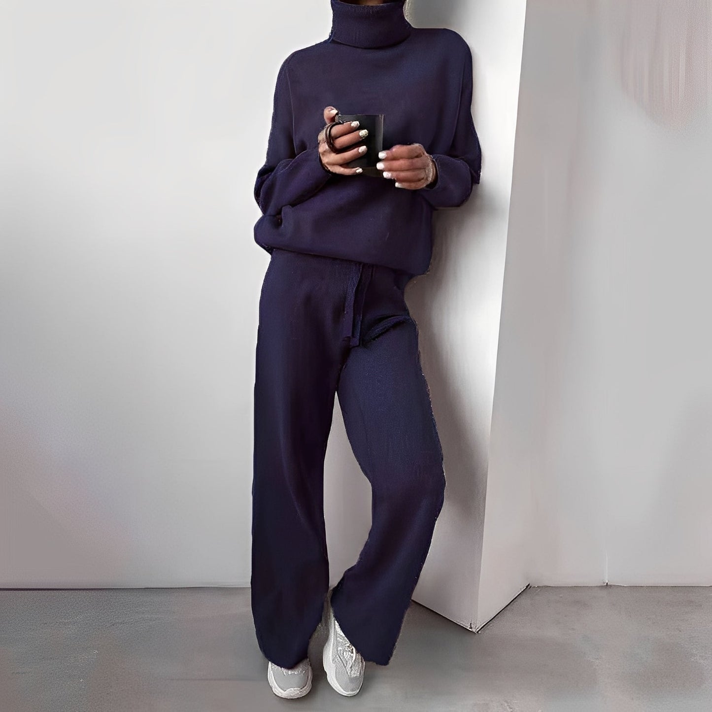 Kimberlee - Ensemble Col Roulé Simple Pour Femmes