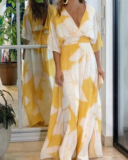 Colette | Robe Avec Imprimé Floral Et Détails Contrastés Pour Femme