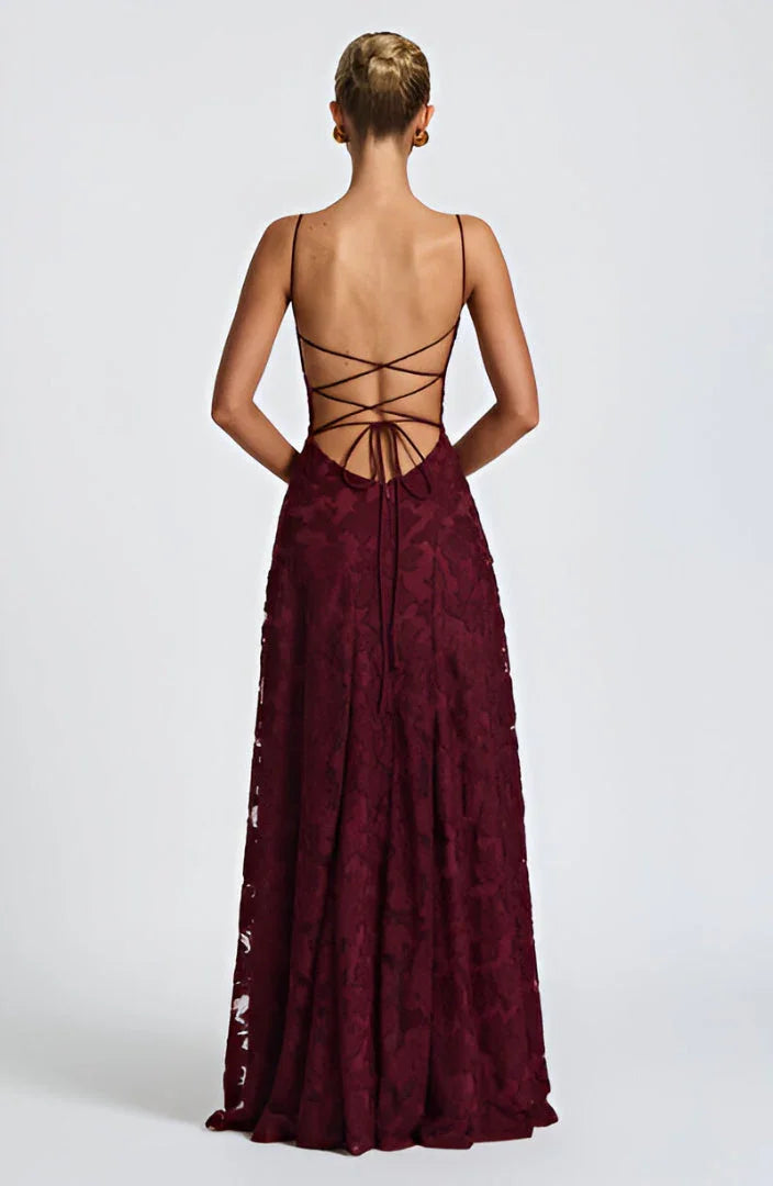 Éloria | Robe Longue À Fines Bretelles Et Imprimé Floral